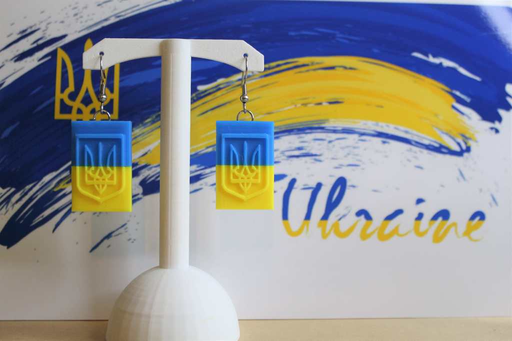 Ukraine Flag with Trident