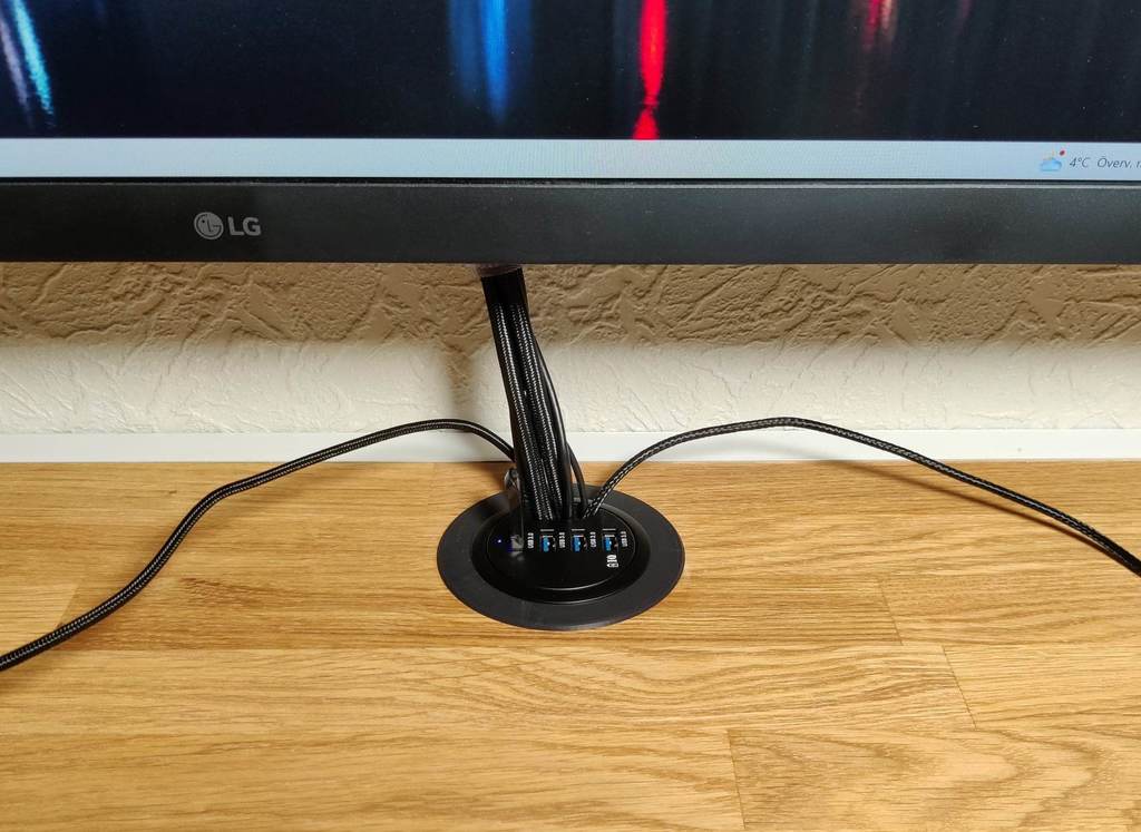 80mm desk grommet adapter for USB hub