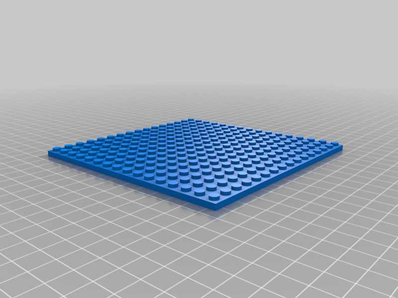 big flat lego plate with studs