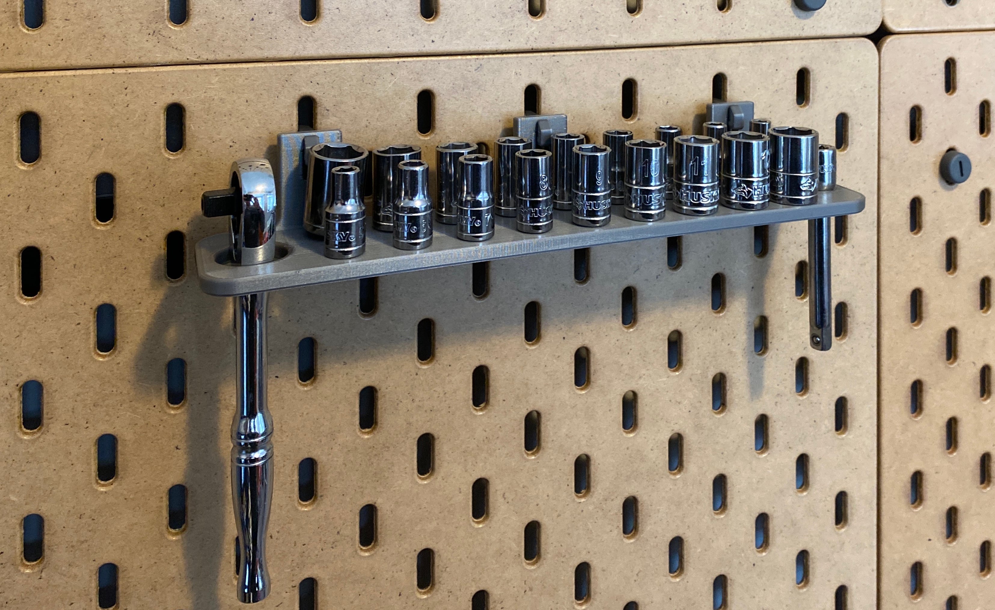 IKEA Skadis 1/4 inch socket holder