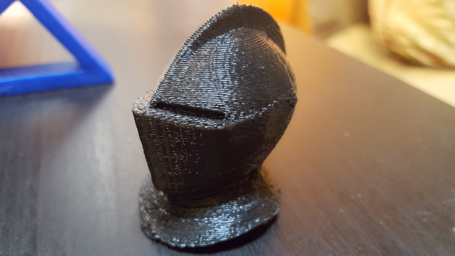 Knight Helmet with short strap