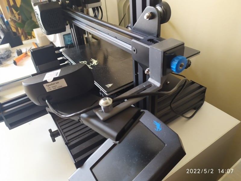 Easy Print Camera Support Ender 3 V2 At X axis (At Z axis level)