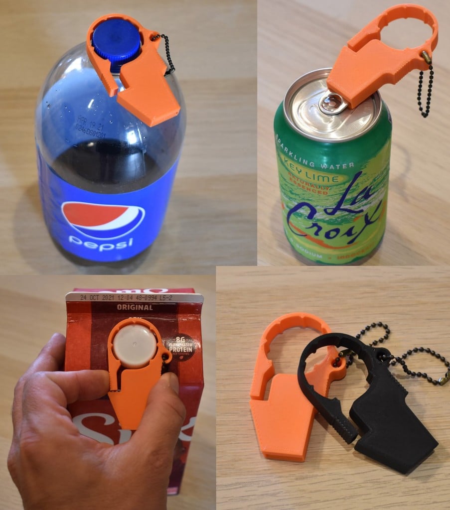 Keychain Bottle and Can Opener 
