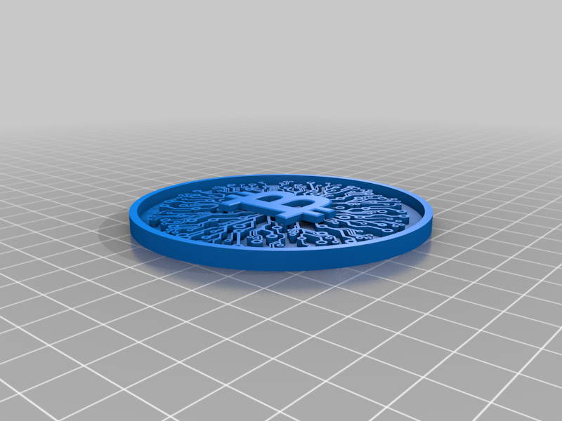 Bitcoin chip Coaster