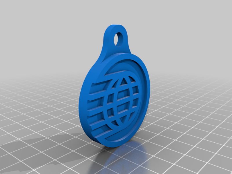 EPCOT Spaceship Earth Logo Keychain