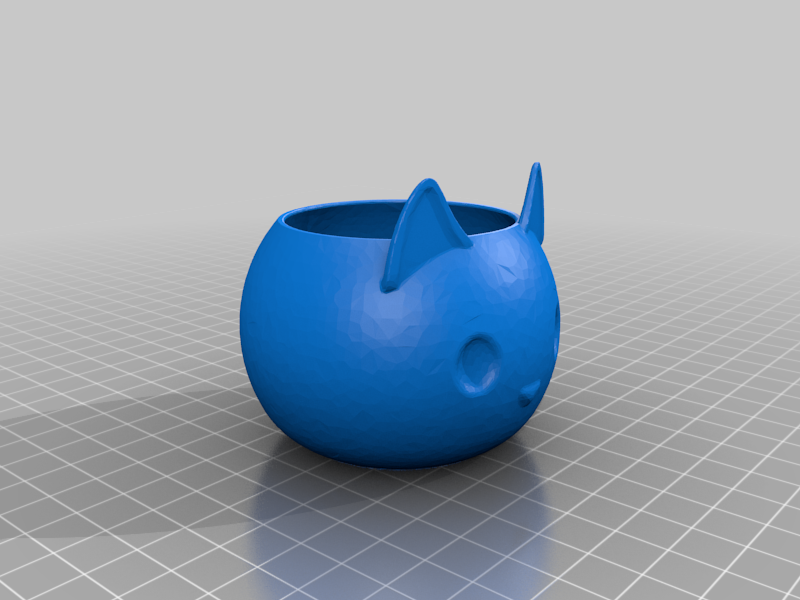 Cat Planter with Front Ears and thick bottom