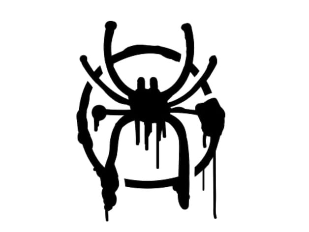 spiderman spider logo stencil