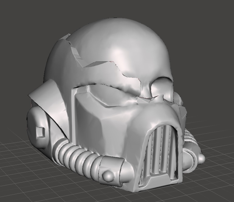 Dead Space Marine helmet w/skull