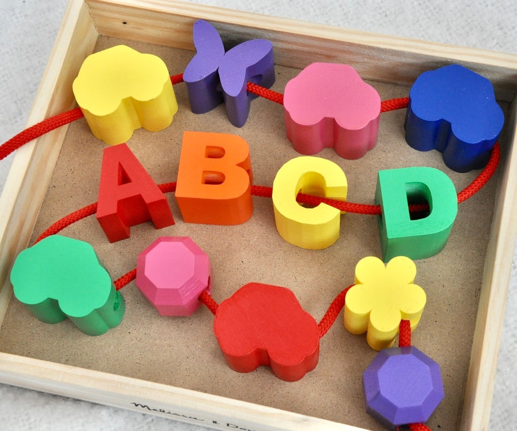 Large Alphabet and Shape Toy Lacing Beads