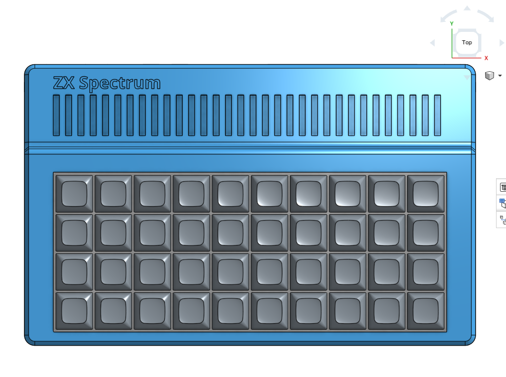 ZX-Spectrum 48k Harlequin : case + mecanical keyboard