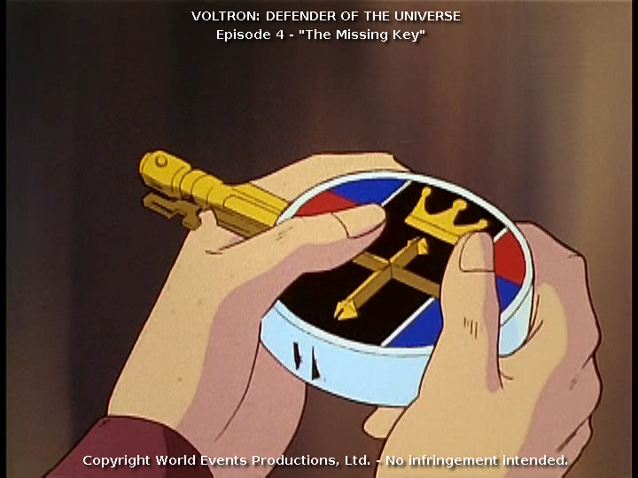 LIon key from Voltron: Defender of the Universe