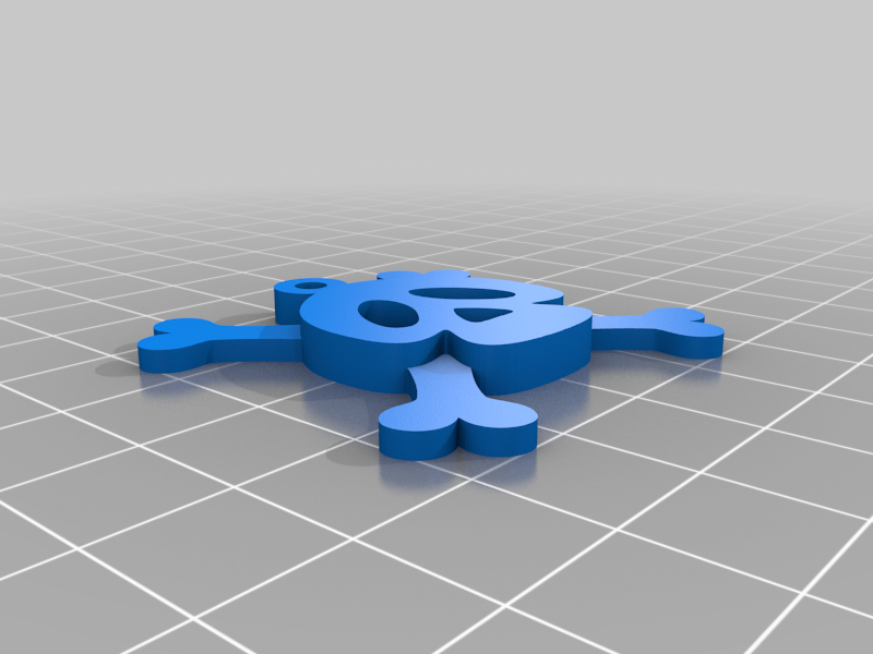 Skull and Crossbones Keychain