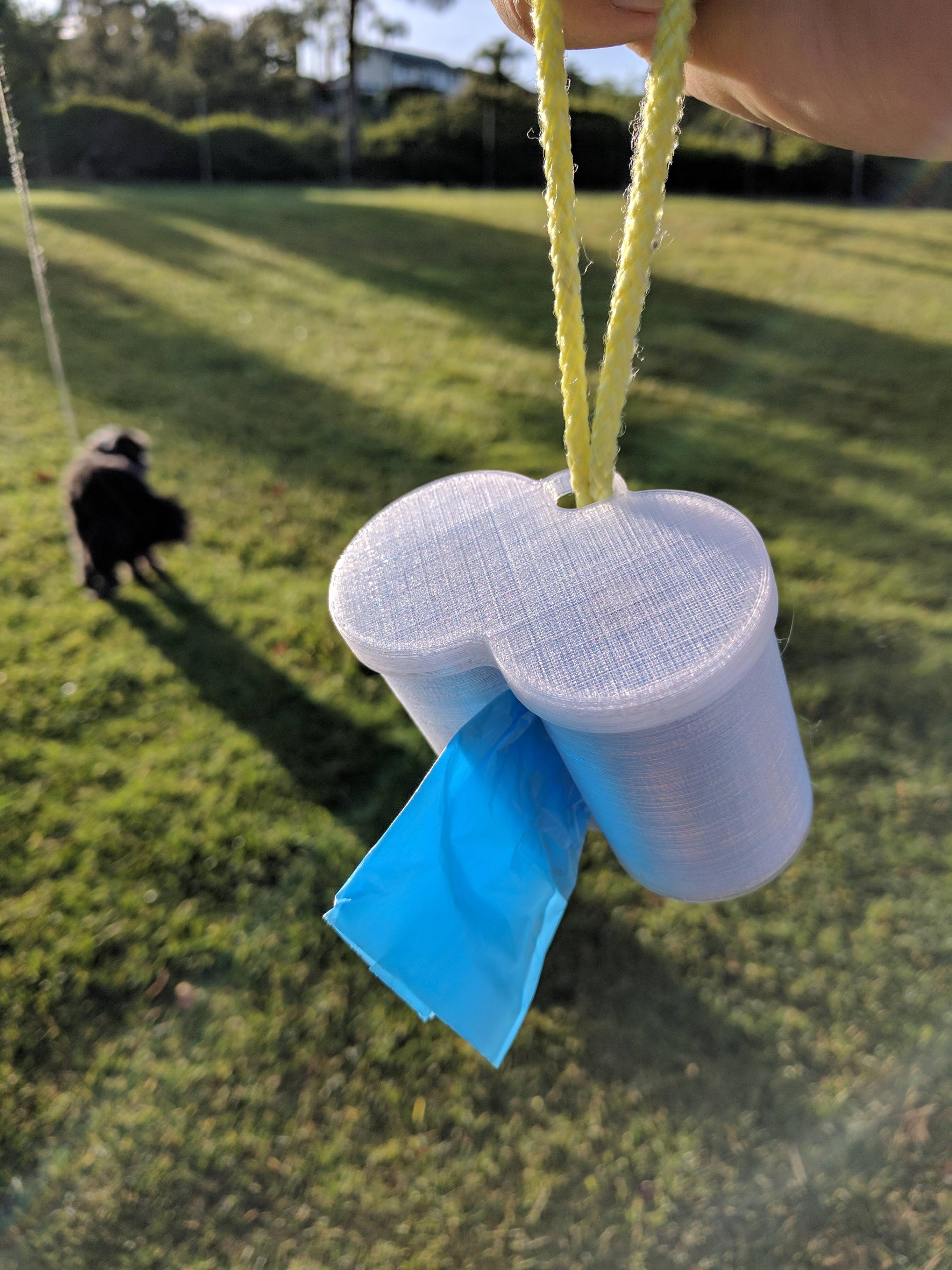 Double Barrel Poop Bag Holder