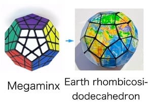 Earth rhombicosidodecahedron puzzle