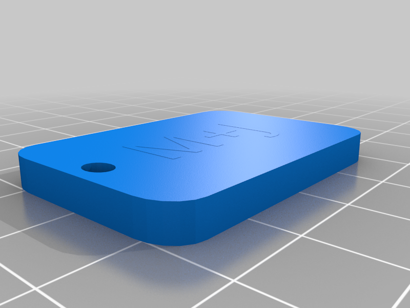 Keychain version 2 with raised text