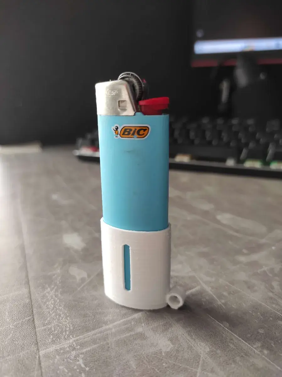 Shorter Bic Lighter Case for Keychain