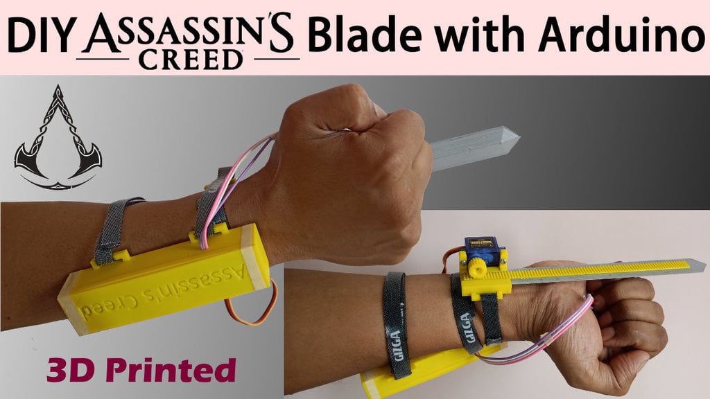 Assassin's Creed Hidden Blade 3D Printed 