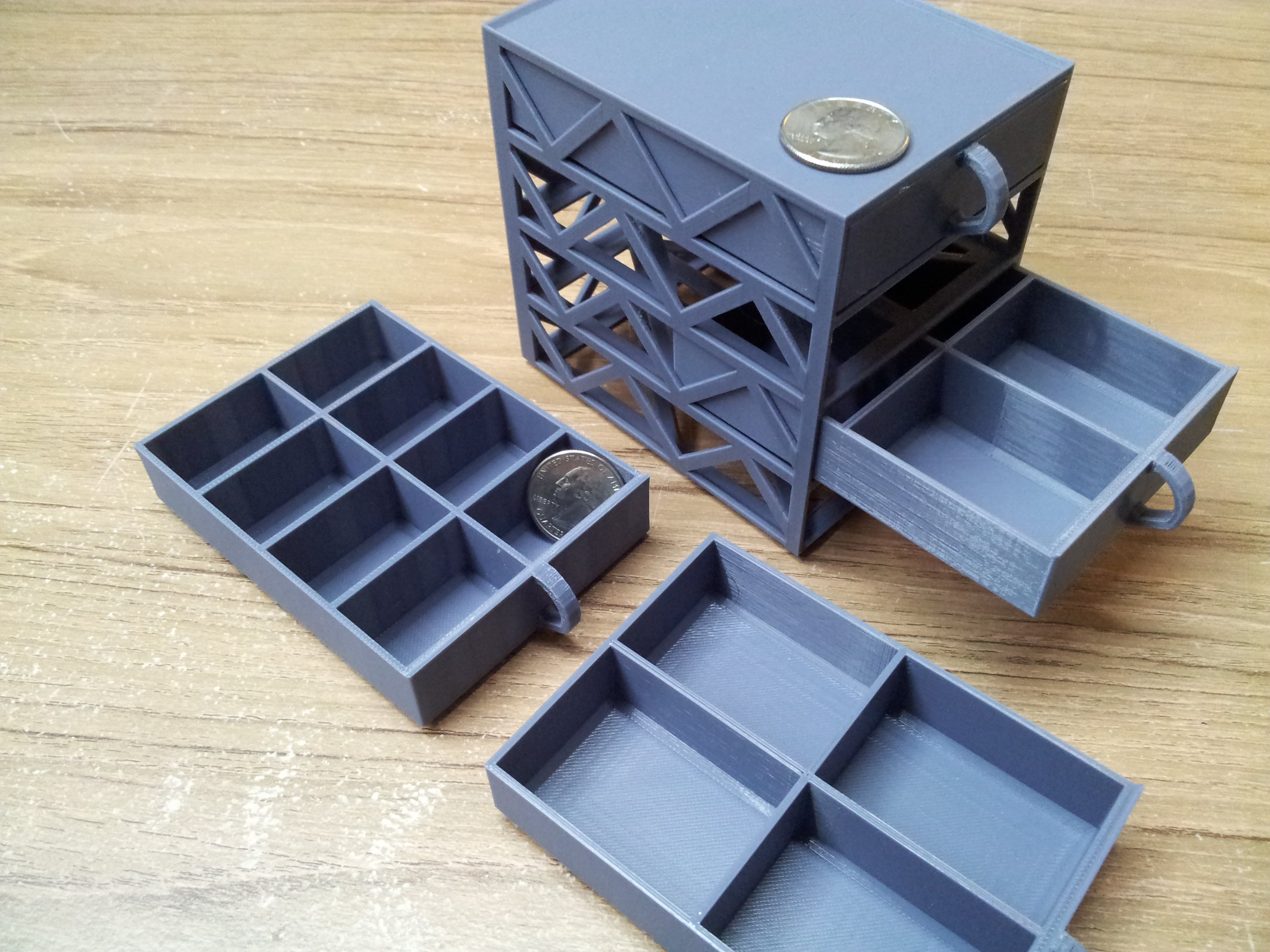 Mini drawers stackable