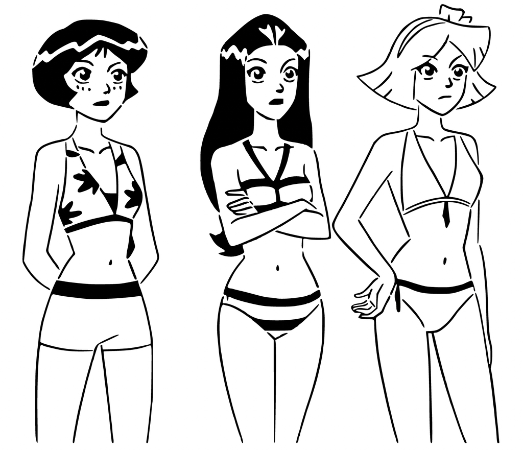 Totally Spies! stencil