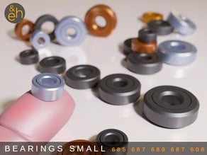 Bearings Small - Print-in-Place, 5 Sizes: 685, 687, 689, 629, 608