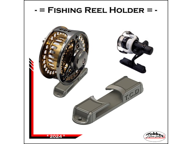 Fishing reel holders available at fishingworks3D.com With the code ti