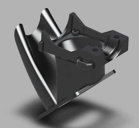 2 in 1 Fan duct for the "Monoprice Select Mini GT2 Carriage for E3Dv6 Style Nozzle"