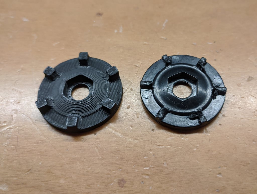 Airsoft padwheel replacement part for rotary hand-operated BB loader (Odin?)