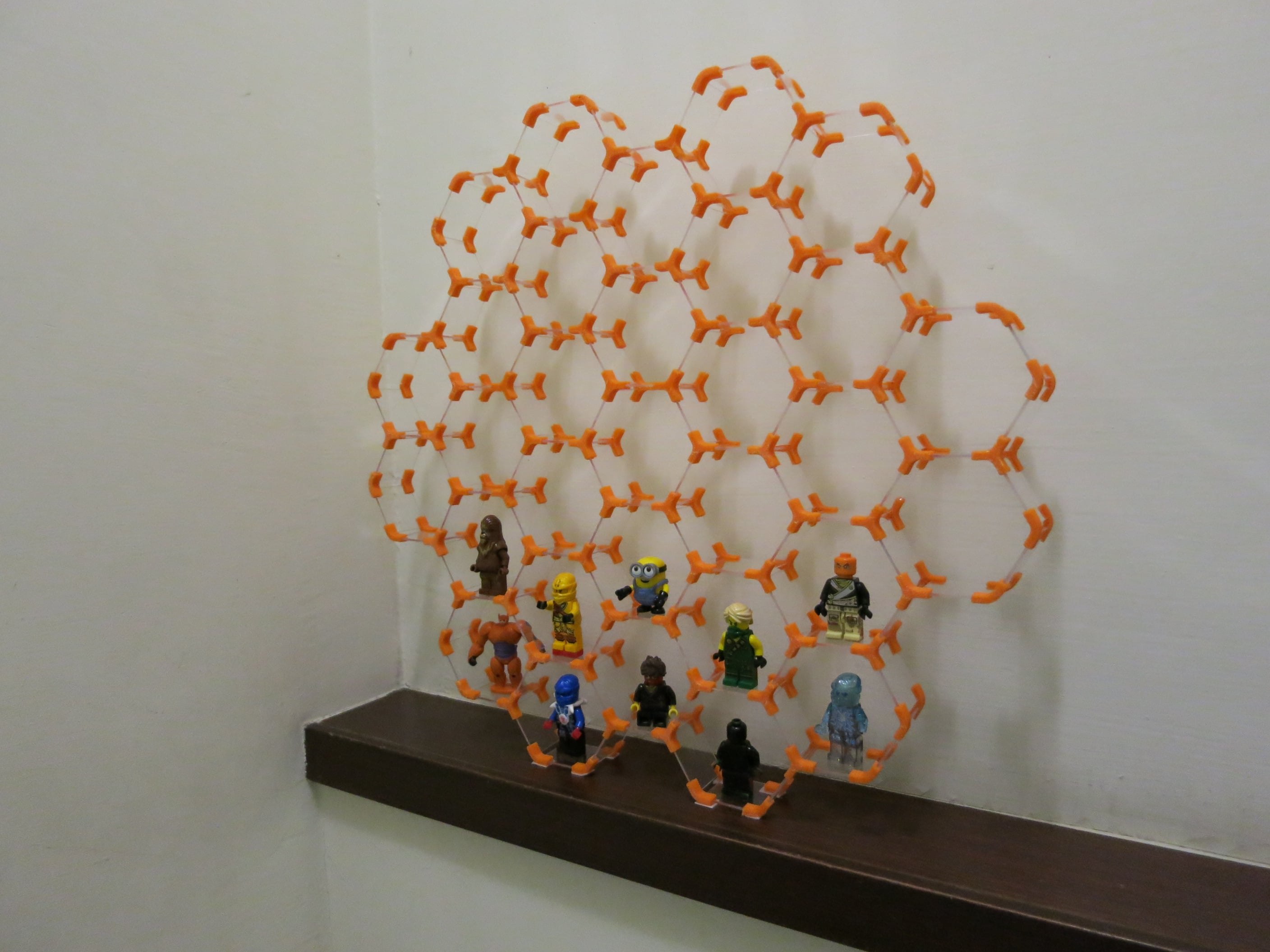 Small Hex Shelf for Minifigures