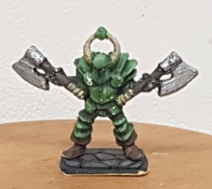 heroquest chaos warrior with double axe