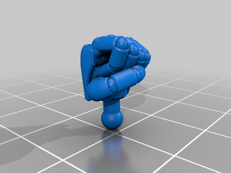 Gunpla hand generator for 3d printing