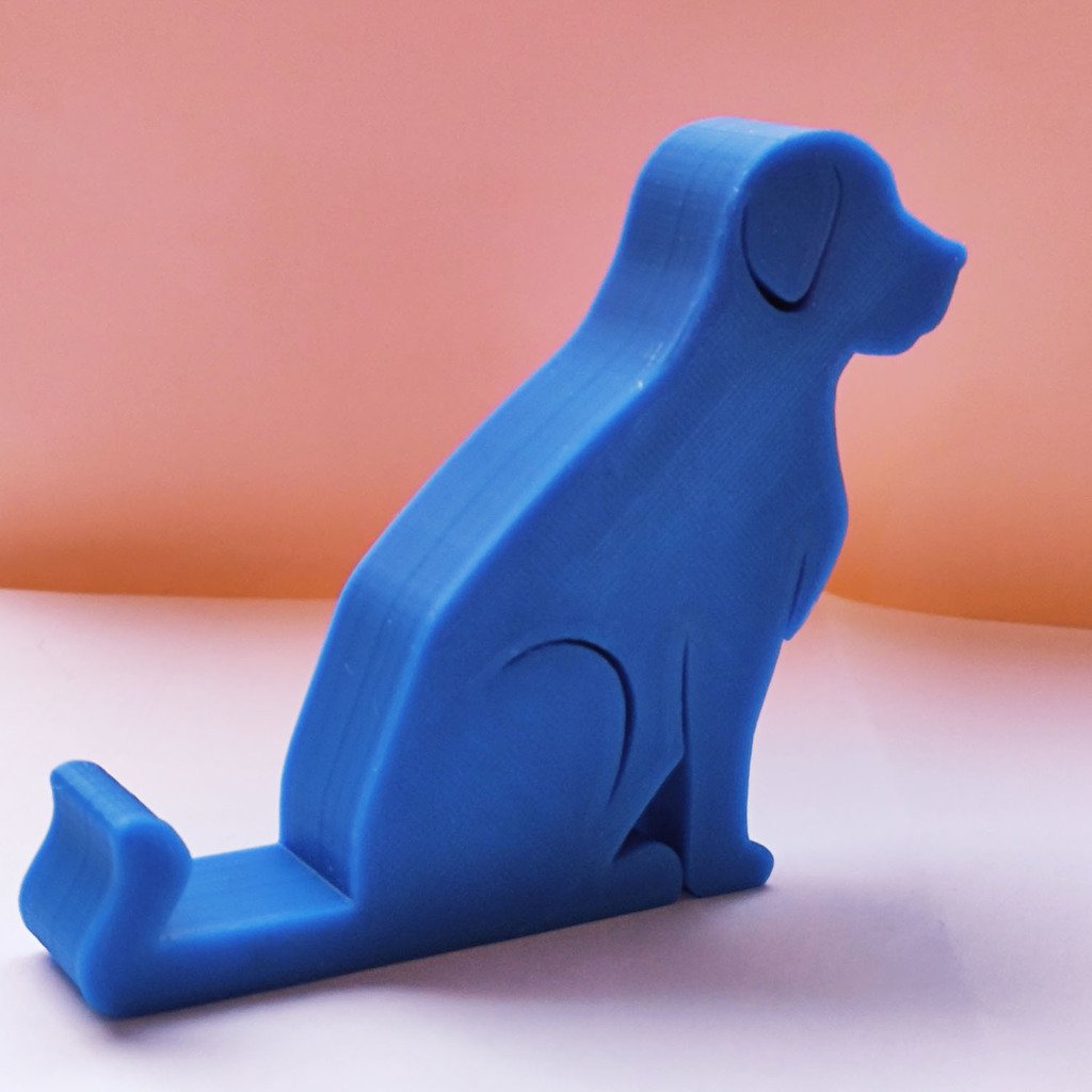 Cat and Dog phone stand, wider gap, shorter tail