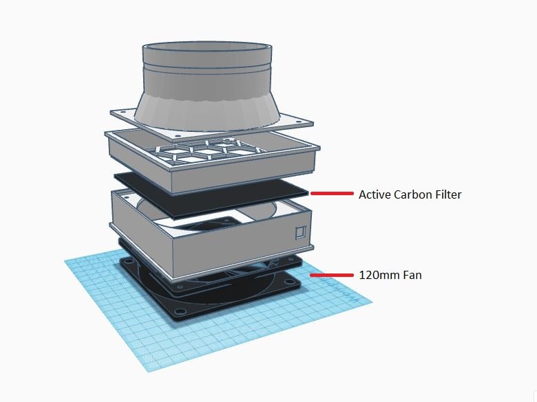IKEA Lack Extractor Fan Assembly
