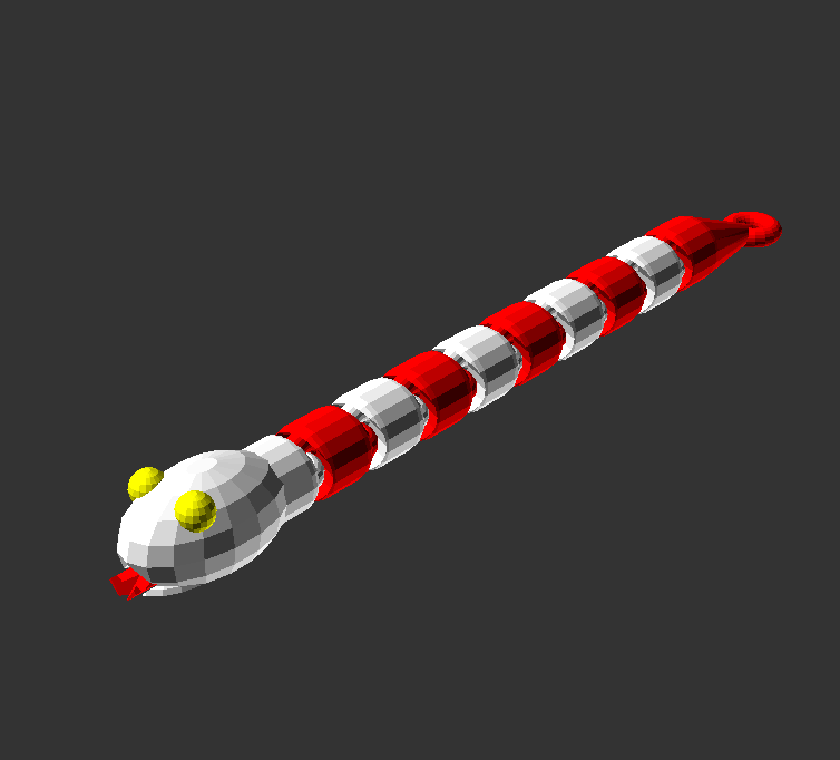 Multicolor Key Snake