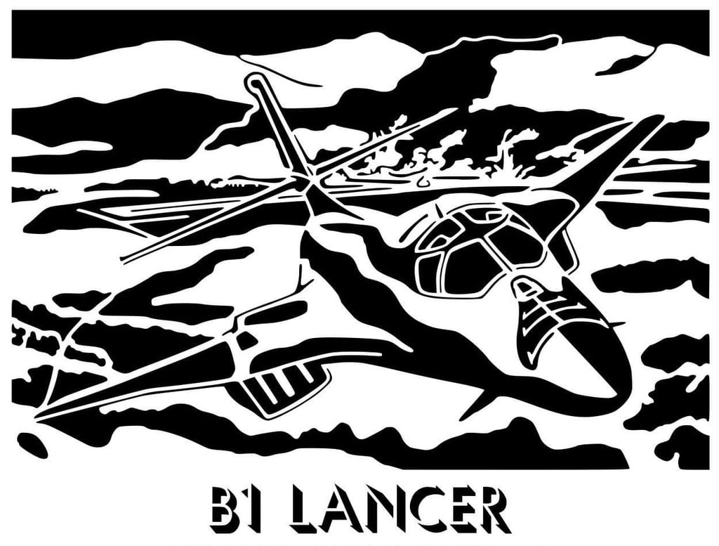 B1 Lancer stencil