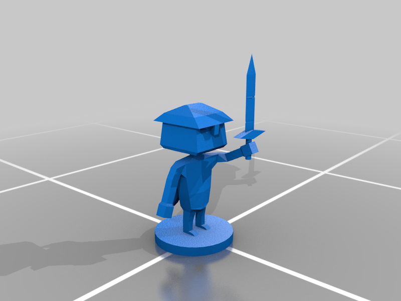 low poly knight 2