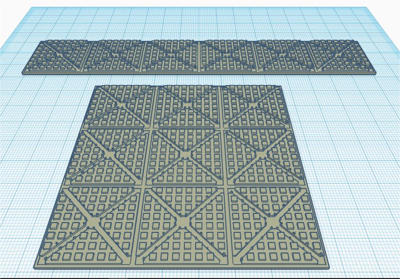 Wargame terrain foam/clay stamp for walls / floors