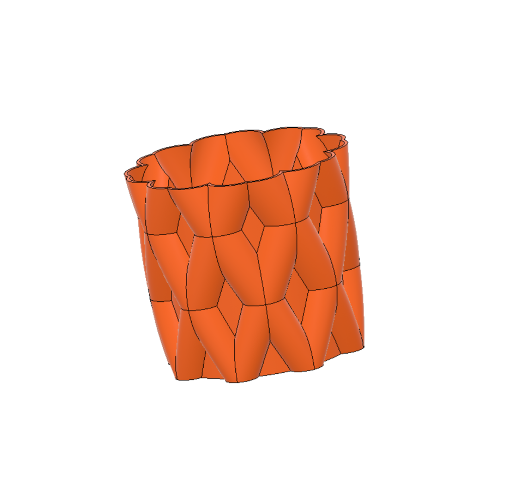 X-Pattern Vase design
