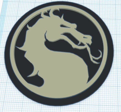 Mortal Kombat Modular Logo Insert