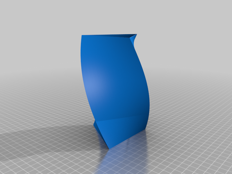 Twisted Triangle Vase