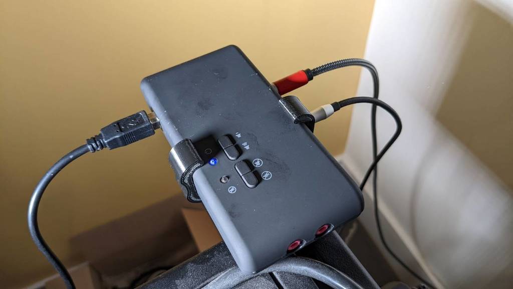 USB Sound card 7.1 holder for sim racing rig