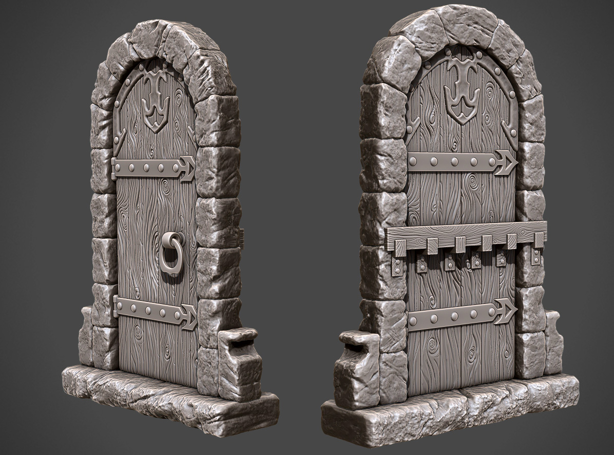 Image of Wooden Dungeon Door!