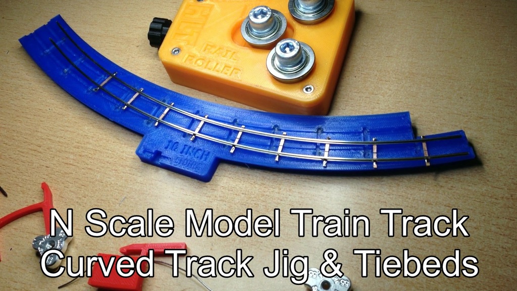Jigs For 6, 9, 10 and 12 Inch N Scale Model Train Curved Tracks