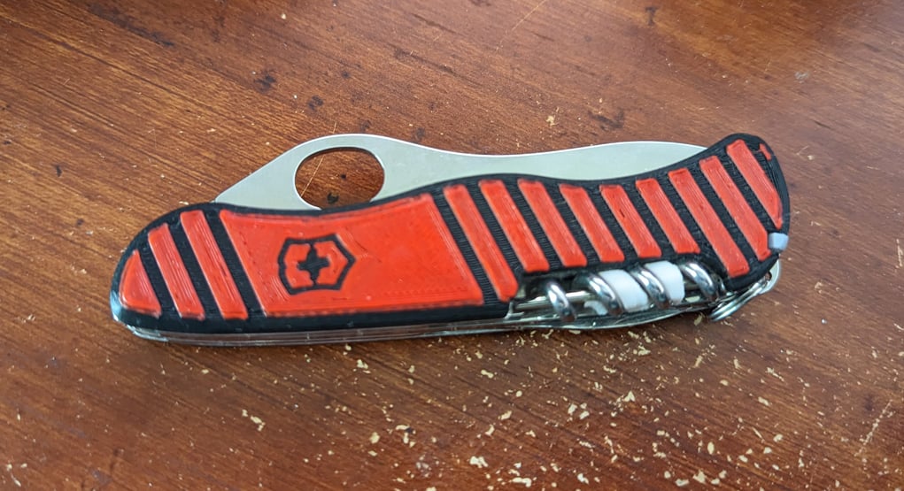 Swiss Army Knife SAK 110mm Plus Scales with accessories