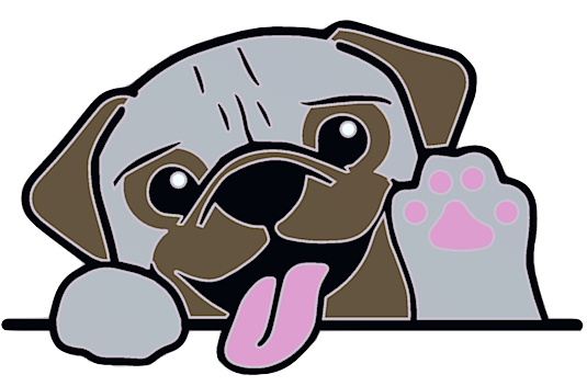Badge magnet chien v1