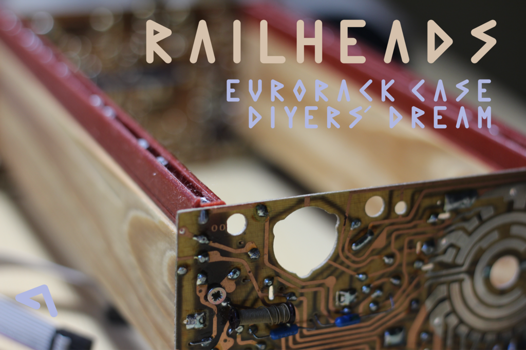 RailHeads - 3D printed rails for wood Eurorack cases