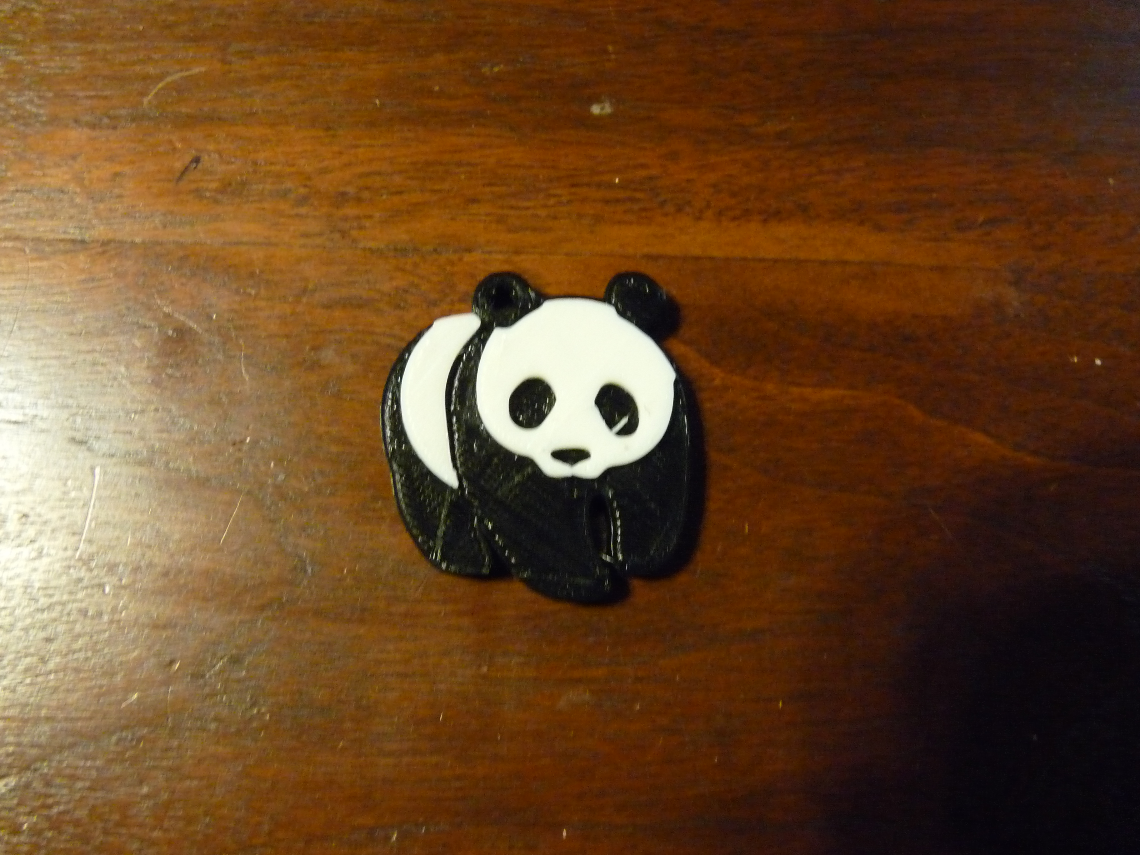 Panda keychain for single extruder