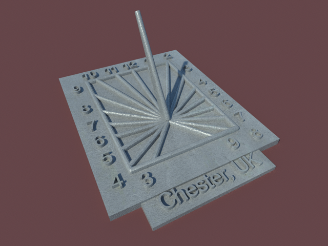 Square Sunclock - Northern Hemisphere - Fixed Customizer