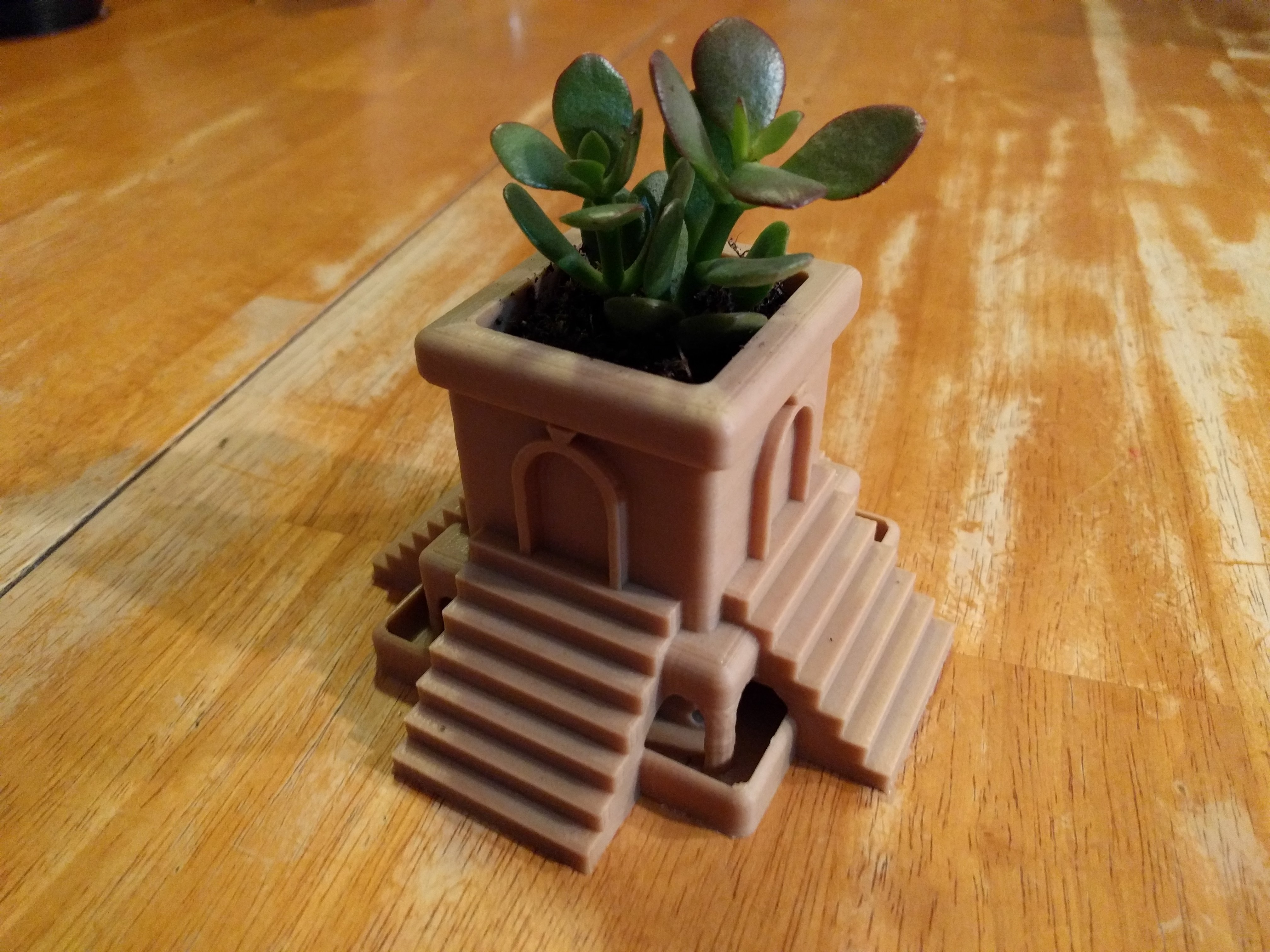 Aztec Succulent Temple Planter
