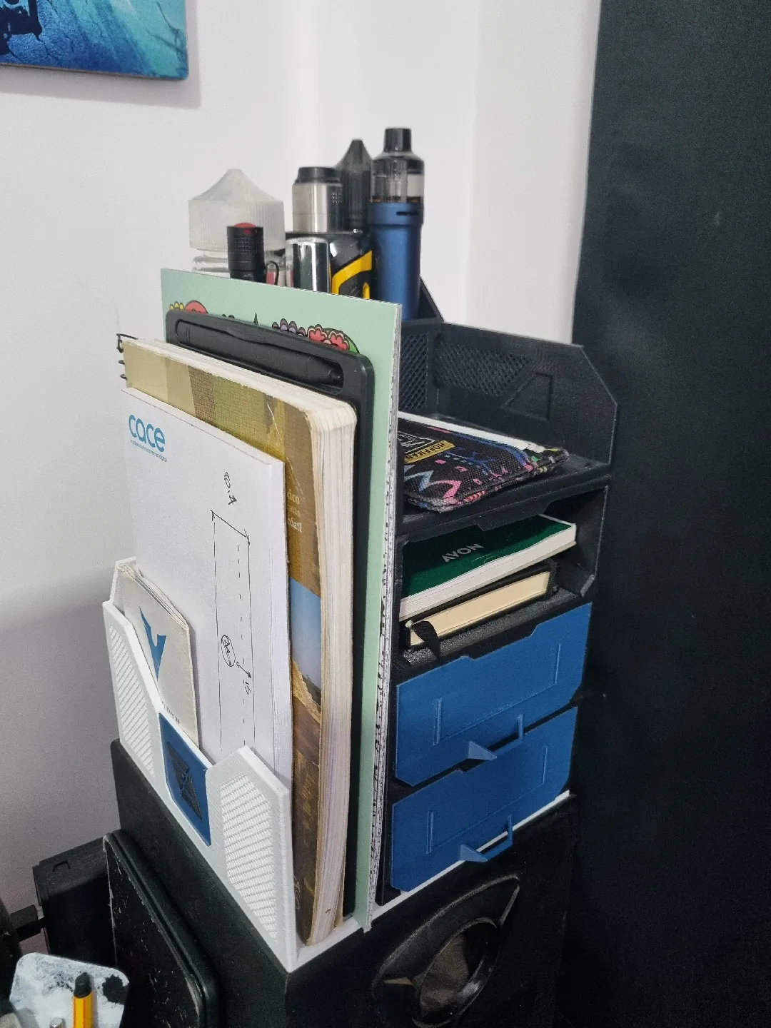 Miniatura 3 do modelo 3D Desktop organizer with stackable drawers: Edinizer