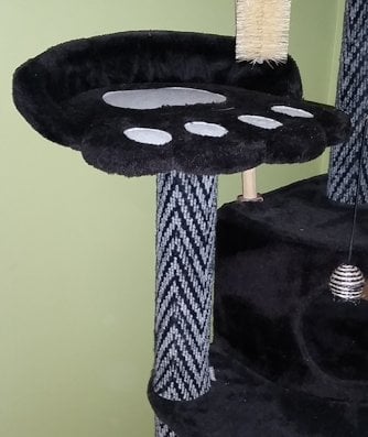 Cat tree column support